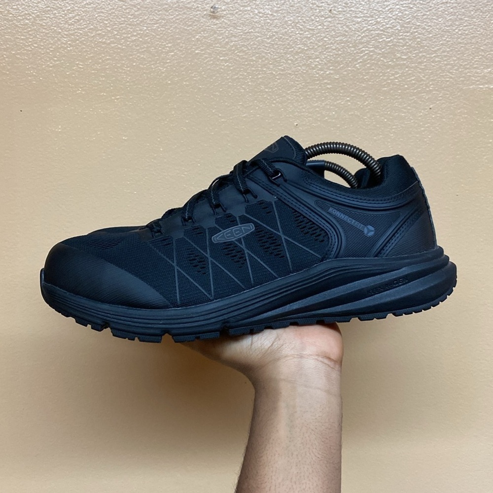 KEEN Utility Vista Energy Konnect Fit XT Steel Toe Work Sneakers “Triple Black” - Picture 14 of 17